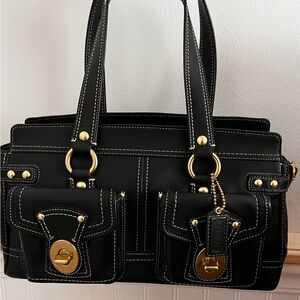 SOLD | Coach | Vintage Legacy 65th Anniversary Black Leather Satchel Handbag